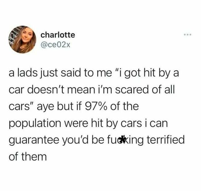 Social media post by Charlotte discussing social justice, highlighting the impact of shared experiences on fear.