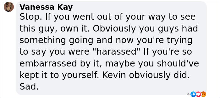 Social media comment discussing Kevin Spacey responding to Guy Pearce claims, expressing disbelief and criticism.