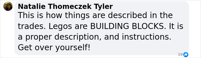 Comment defending Lego bricks amid claims they are anti-LGBT. Comment defending Lego bricks amid claims they are anti-LGBT.
