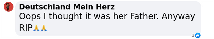 Comment mentioning the father of 'Buffy' star Michelle Trachtenberg, referencing her passing with a RIP message.