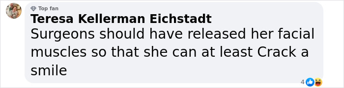 Comment on Bianca-Censori's $70k plastic surgery makeover, mentioning facial muscles.