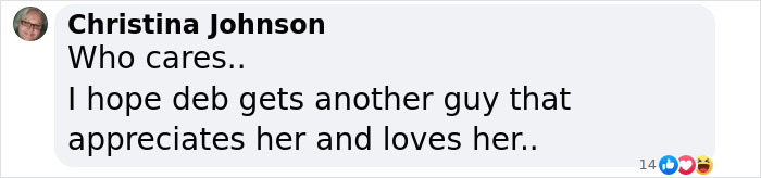 Comment expressing hope for appreciation amid ex&rsquo;s prediction discussion.