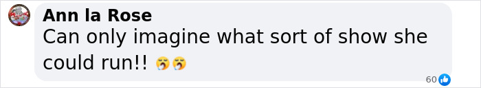 Social media comment discussing Meghan Markle's potential with surprised emojis.