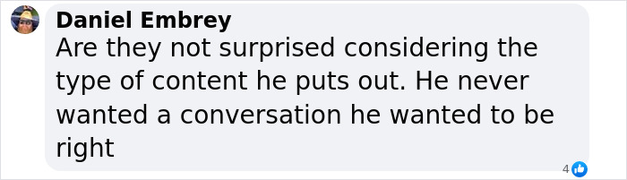 Comment on podcaster's controversial offer rejection, questioning content intentions.