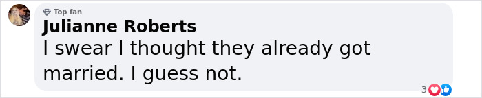 Comment on social media about couple not being married, amid fianc&eacute;e's peculiar appearance backlash.