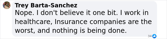 Text message expressing frustration with healthcare insurance companies. Text message expressing frustration with healthcare insurance companies.