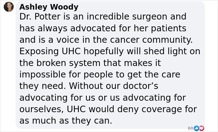 Text discussing UnitedHealthcare's impact on surgeon advocacy for patient care in the cancer community. Text discussing UnitedHealthcare's impact on surgeon advocacy for patient care in the cancer community.