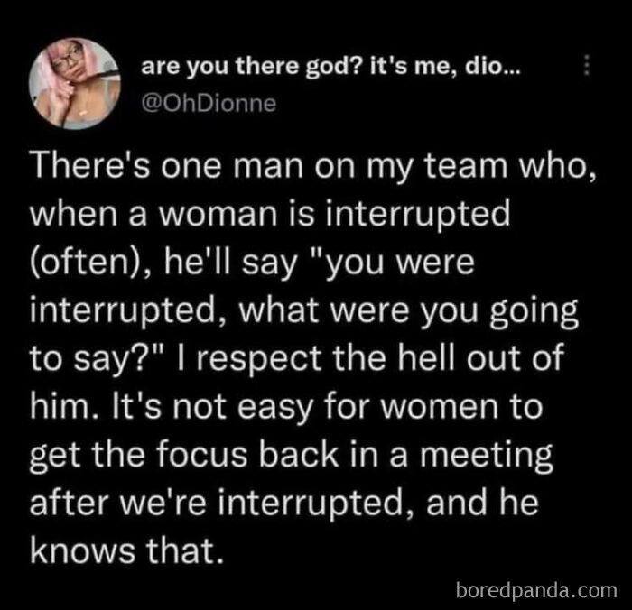 Post about standing up for social justice at work, highlighting a supportive team member.