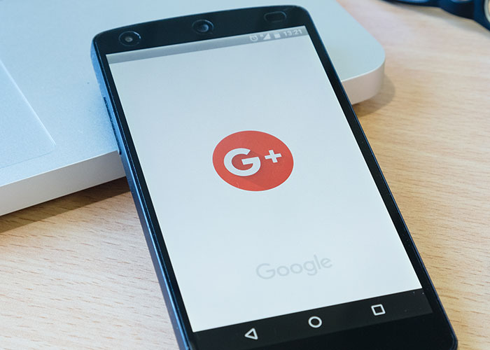 Google Plus app on smartphone screen showcasing failed products.