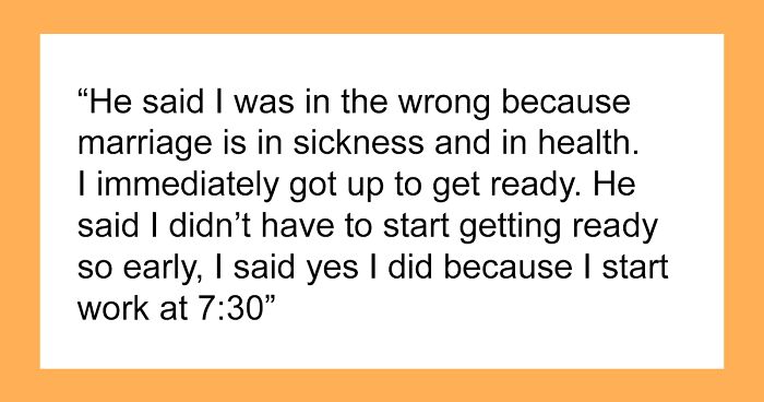 Sleep-Deprived Wife Loses It As Sick Husband Keeps Waking Her Up, Then Asks For Help
