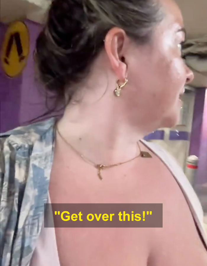 Woman responds to strangers staring at her G-cup breasts with confidence.