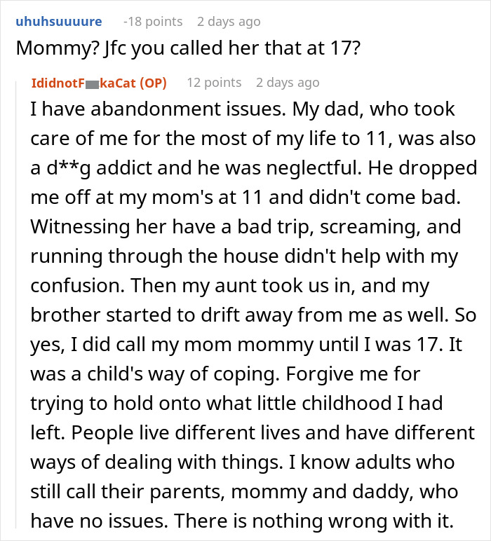 Comment response about daughter's suit challenges mother's view with reality check. Comment response about daughter's suit challenges mother's view with reality check.