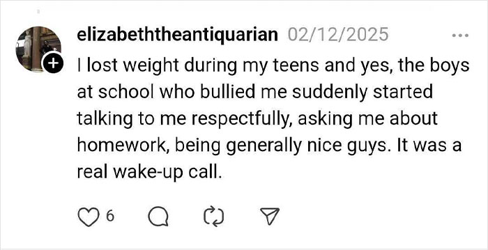 "User shares surprising post-weight loss experience related to hair loss on social media."