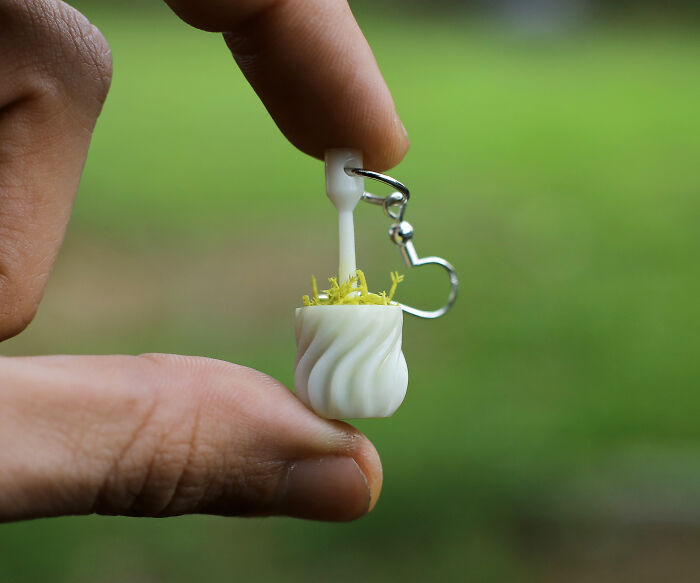 We Make Wearable Plant Holders, Here Are The Earrings (9 Pics)