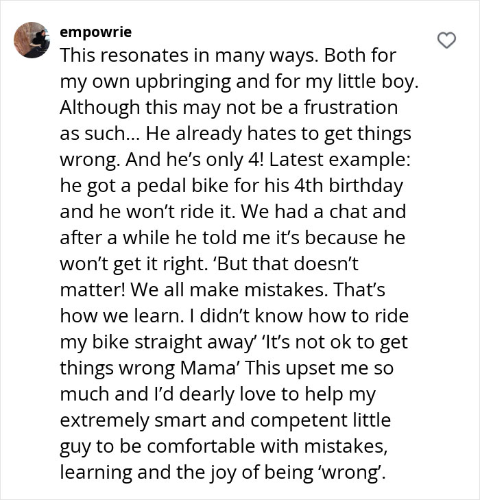 Text discussion on raising entitlement-free kids by introducing frustration for learning and growth.