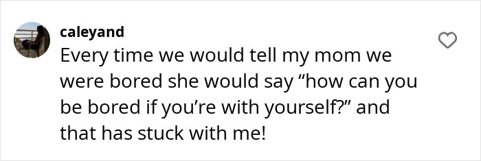 Comment on raising entitlement-free kids, highlighting parental advice.