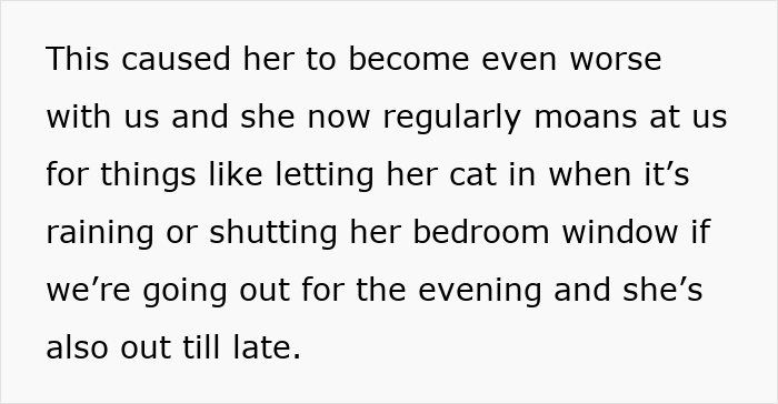 Text excerpt about a woman&rsquo;s prolonged stay causing issues with her friend.