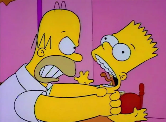 Cartoon scene with exaggerated expression, portraying a moment that makes people say, "Um, it doesn’t work like that."