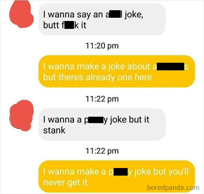 Screenshot of a conversation with women responding to creepy DMs with witty comebacks.