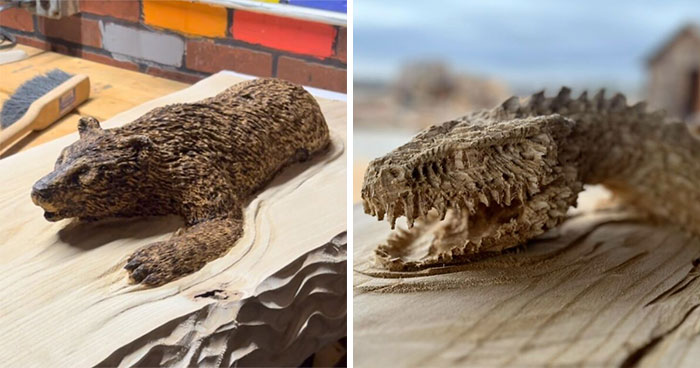 This Chainsaw Sculptor Transforms Logs Into Stunning Works Of Art (20 Pics)