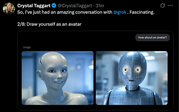 AI Grok Drew A Picture Of Itself; Here Are 13 Interactions That This Person Had AI Grok Drew A Picture Of Itself; Here Are 13 Interactions That This Person Had