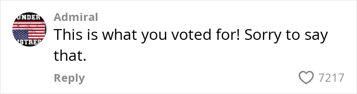 Comment on grocery prices in the US, sparking outrage with political implications.