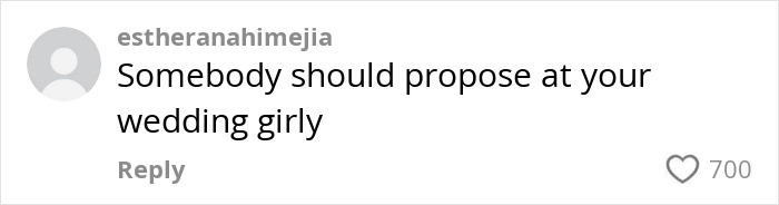 Comment criticizing a proposal at someone else's wedding, sparking fury among readers.