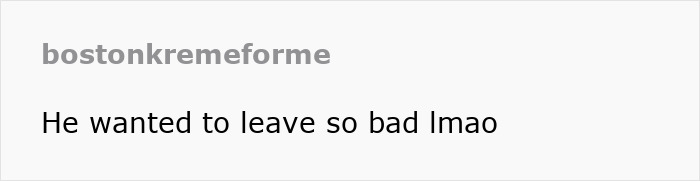 Text post by bostonkremeforme with humorous comment: "He wanted to leave so bad lmao" about a viral Oscars moment.