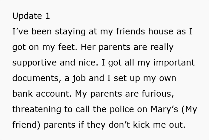 Teenager escapes babysitting nightmare, staying with friend's supportive family, as parents threaten consequences.