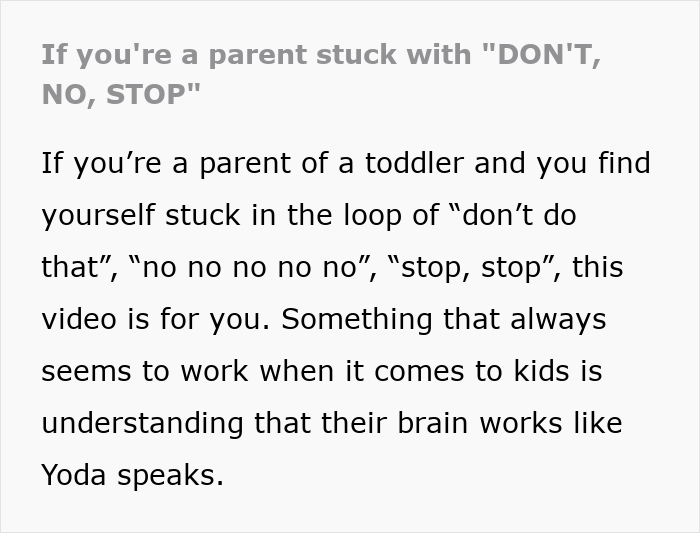 “We Don’t Need Power Battles Here”: Mom Explains How Speaking Like Yoda Helps Win Toddlers Over “We Don’t Need Power Battles Here”: Mom Explains How Speaking Like Yoda Helps Win Toddlers Over