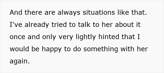 Text message discussing lack of alone time with sister joined at the hip with boyfriend.