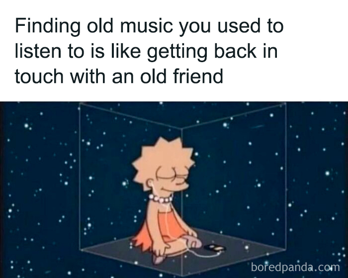 Cartoon character meditating in a cosmic setting, highlighting nostalgia for old cartoons.