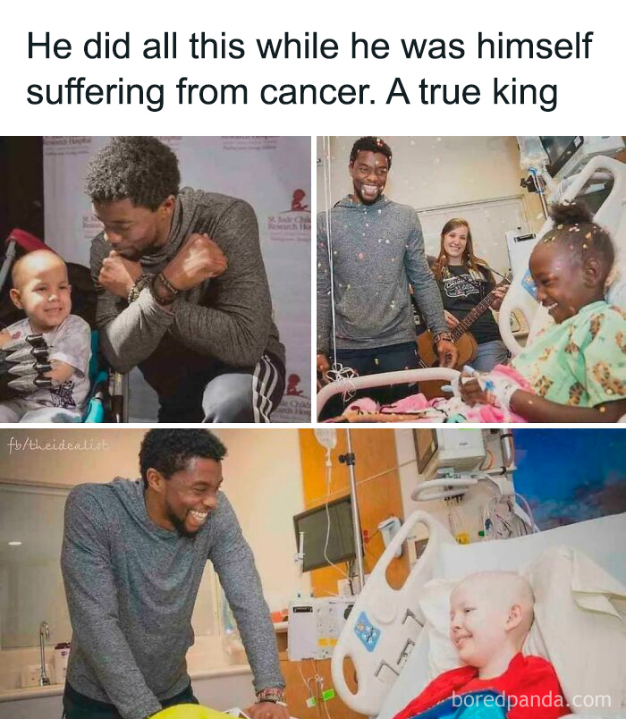 Man visiting children with cancer, sharing smiles and joy; a fascinating act of kindness.