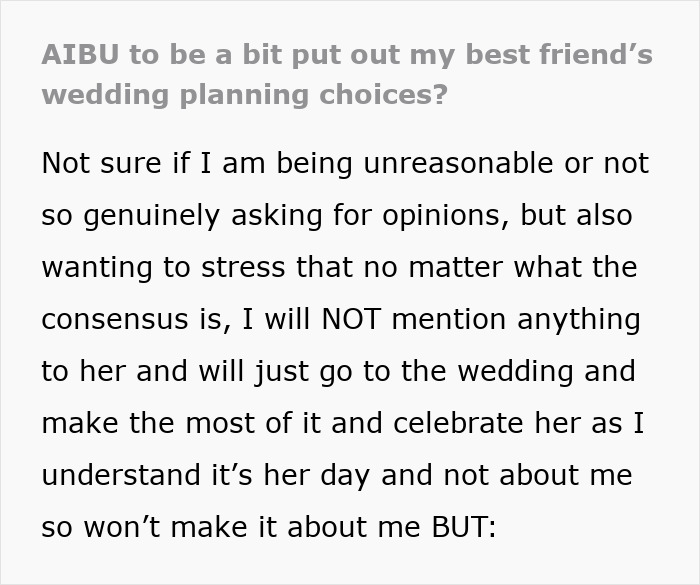 Text excerpt discussing concerns over a friend's wedding plans and seeking advice on potential red flags. Text excerpt discussing concerns over a friend's wedding plans and seeking advice on potential red flags.