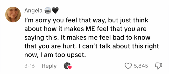 Comment on men's apologies: "I'm sorry you feel that way" with upset emoji, 5845 likes.