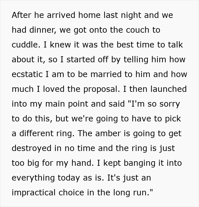 People Are Ready To Shred This Woman For Not Liking Her Engagement Ring, Until They See The Photo