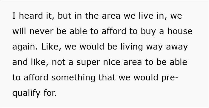 Text describes reasons for moving to a blue state, highlighting housing affordability issues.