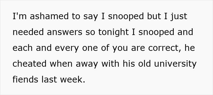 Text revealing a man cheated while away, sparking divorce discussions. Text revealing a man cheated while away, sparking divorce discussions.