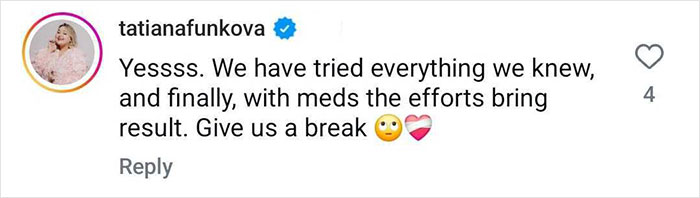 Instagram comment about Ozempic transformation success, highlighting medication effort and result.