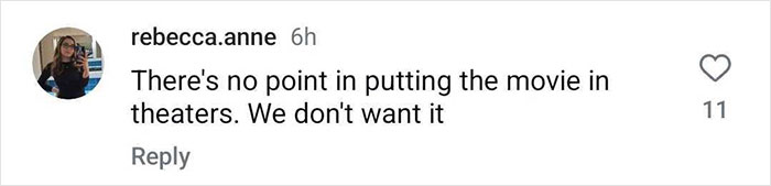 Comment criticizing Disney's 'Snow White' event in Spain for low attendance, saying the movie isn't wanted in theaters.