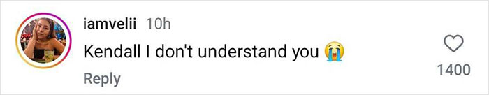 Comment with username expressing confusion, related to Bad Bunny Calvin Klein ad campaign. Emojis included.