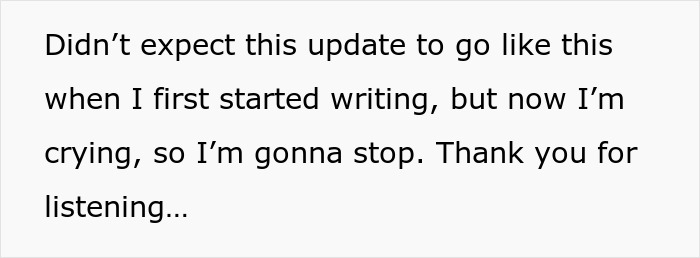 Text about unexpected emotions while discussing wedding invitations.