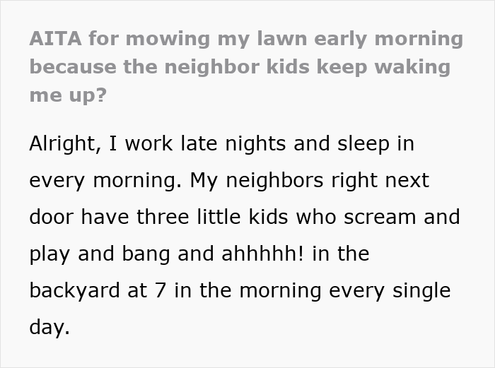 Person Upsets Neighbors By Using Their Own Logic Against Them: &ldquo;You&rsquo;ll Get Used To It&rdquo;
