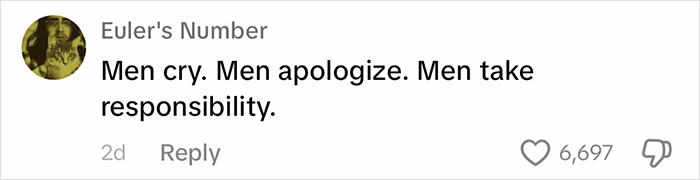 Social media comment challenging "Big Boys Don’t Cry" parenting with a message about emotions and responsibility. Social media comment challenging "Big Boys Don’t Cry" parenting with a message about emotions and responsibility.