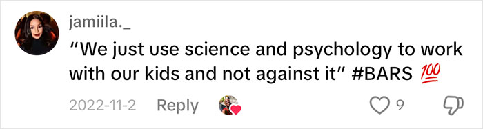 Comment with tips for parents, emphasizing science and psychology in parenting approach. Comment with tips for parents, emphasizing science and psychology in parenting approach.