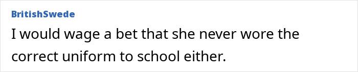 Comment discussing workplace mistreatment over trainers, questioning uniform adherence. Comment discussing workplace mistreatment over trainers, questioning uniform adherence.