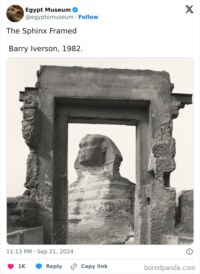 Framed view of the ancient Egyptian Sphinx, showcasing the magnificence of this civilization.