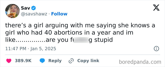 Tweet expressing frustration over misinformation about girls.