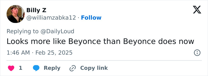 Tweet about Beyoncé's controversial new wax figure, sparking online debate. Tweet about Beyoncé's controversial new wax figure, sparking online debate.
