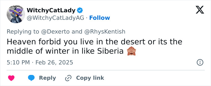 Tweet from WitchyCatLady about app requiring users to go outside, discussing its impracticality in extreme climates; controversy noted.